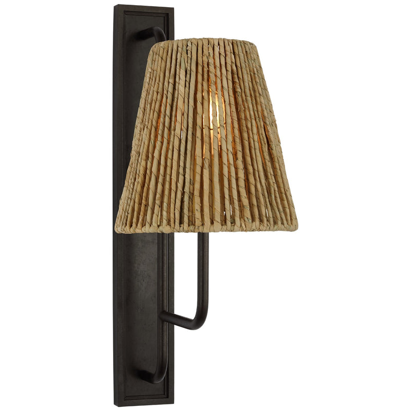 Visual Comfort Signature AL 2061AI-NAB LED Wall Sconce, Aged Iron