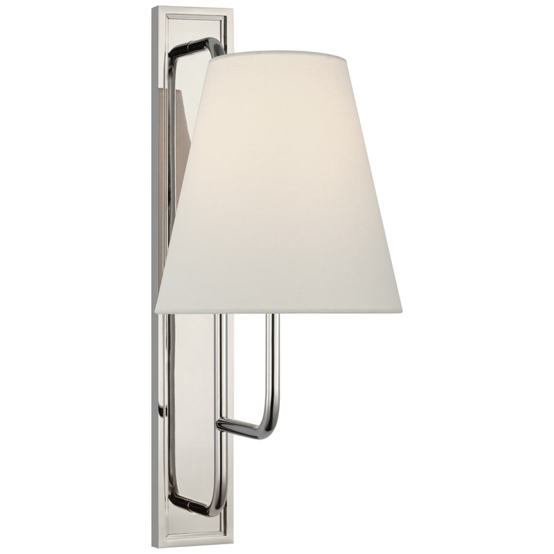 Visual Comfort Signature AL 2061PN-L LED Wall Sconce, Polished Nickel