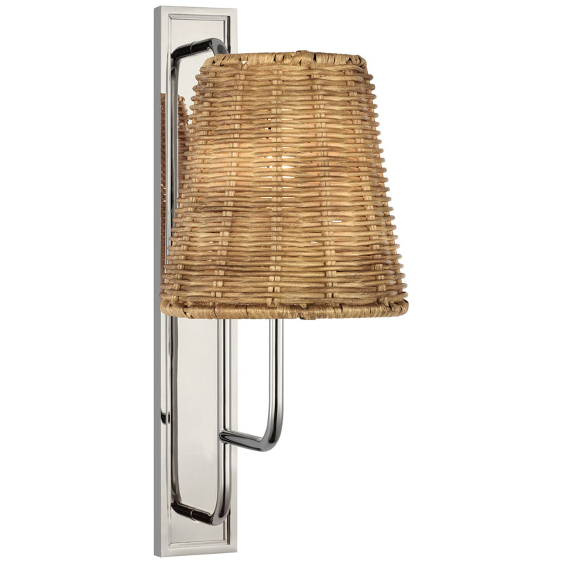 Visual Comfort Signature AL 2061PN-NTW LED Wall Sconce, Polished Nickel