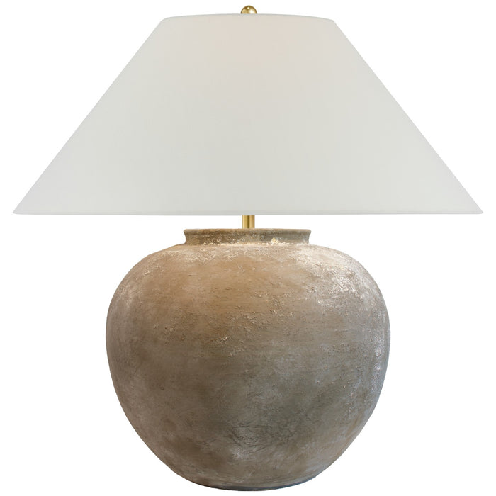 Visual Comfort Signature AL 3600STG-L LED Table Lamp, Silt Grey Ceramic