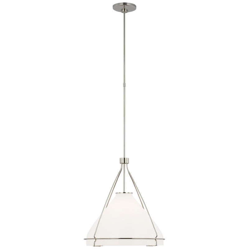 Visual Comfort Signature AL 5060PN-WG LED Pendant, Polished Nickel