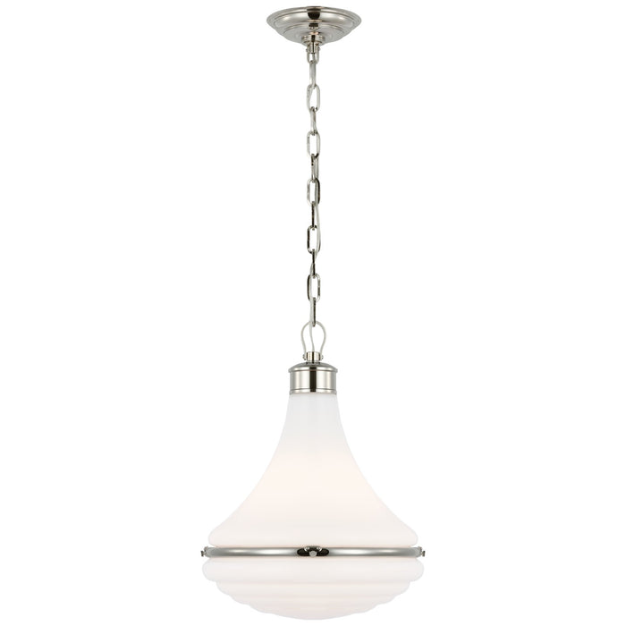 Visual Comfort Signature AL 5070PN-WG LED Pendant, Polished Nickel