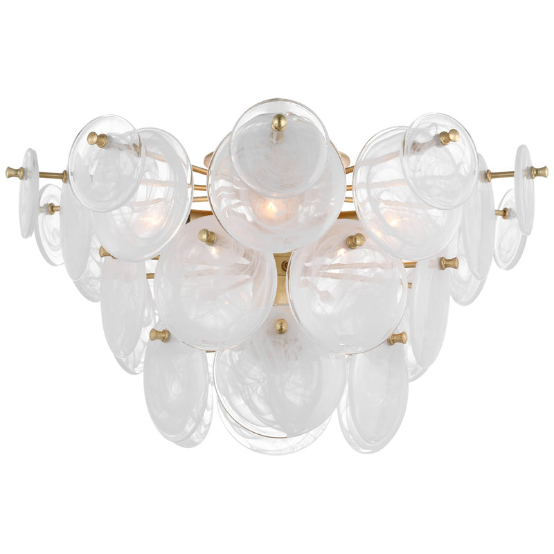Visual Comfort Signature ARN 4451G-WSG LED Flush Mount, Gild