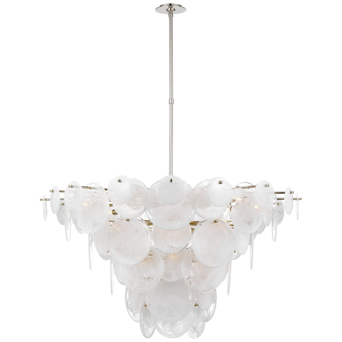Visual Comfort Signature ARN 5454PN-WSG LED Chandelier, Polished Nickel