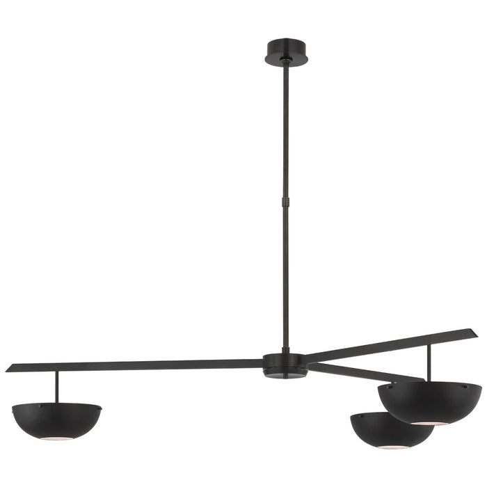 Visual Comfort Signature ARN 5520BZ-BLK LED Chandelier, Bronze