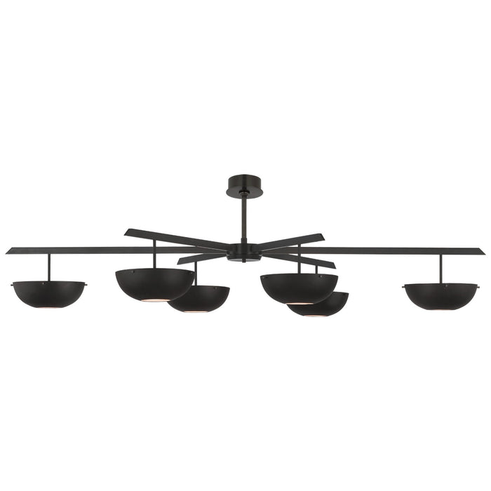 Visual Comfort Signature ARN 5521BZ-BLK LED Chandelier, Bronze