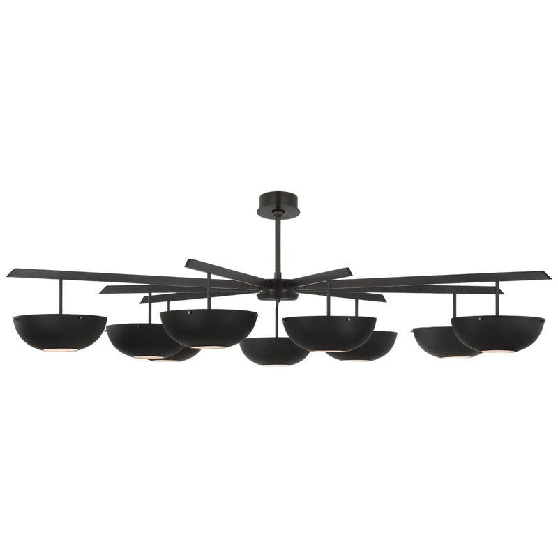 Visual Comfort Signature ARN 5522BZ-BLK LED Chandelier, Bronze