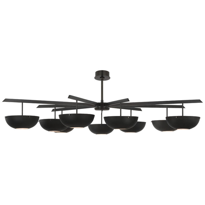 Visual Comfort Signature ARN 5522BZ-BLK LED Chandelier, Bronze