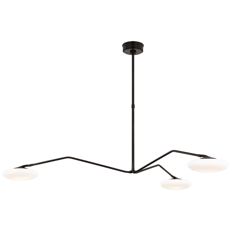 Visual Comfort Signature CD 5010GM-WG LED Chandelier, Gun Metal