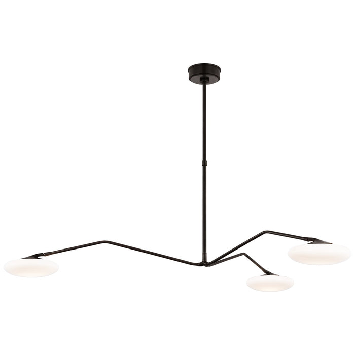 Visual Comfort Signature CD 5010GM-WG LED Chandelier, Gun Metal