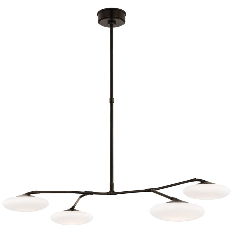 Visual Comfort Signature CD 5014GM-WG LED Chandelier, Gun Metal