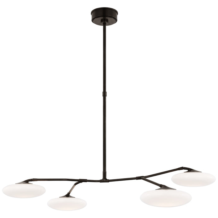 Visual Comfort Signature CD 5014GM-WG LED Chandelier, Gun Metal