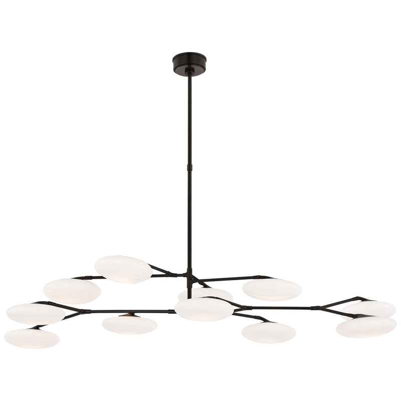 Visual Comfort Signature CD 5018GM-WG LED Chandelier, Gun Metal