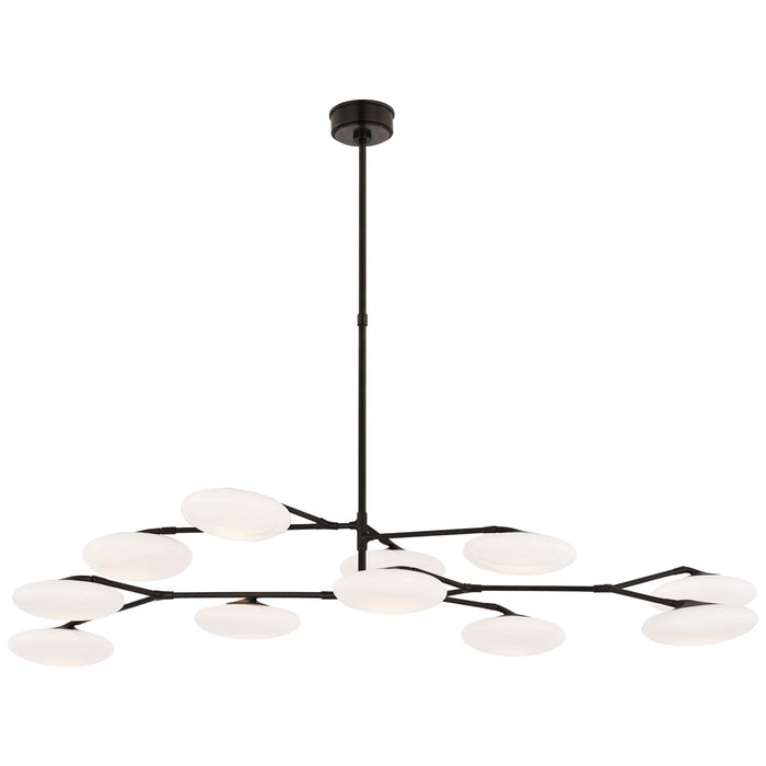 Visual Comfort Signature CD 5018GM-WG LED Chandelier, Gun Metal