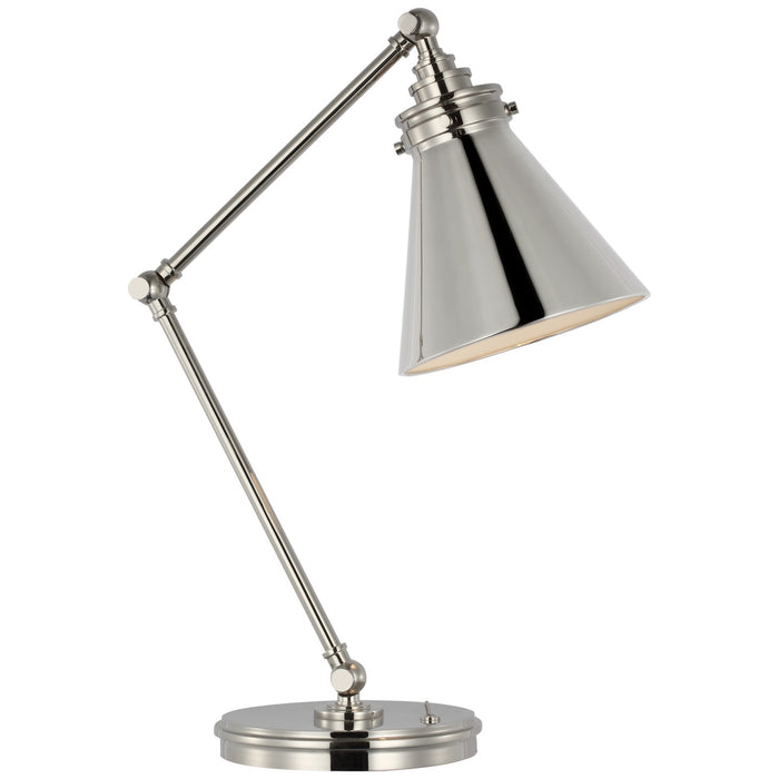 Visual Comfort Signature CHA 8010PN LED Table Lamp, Polished Nickel