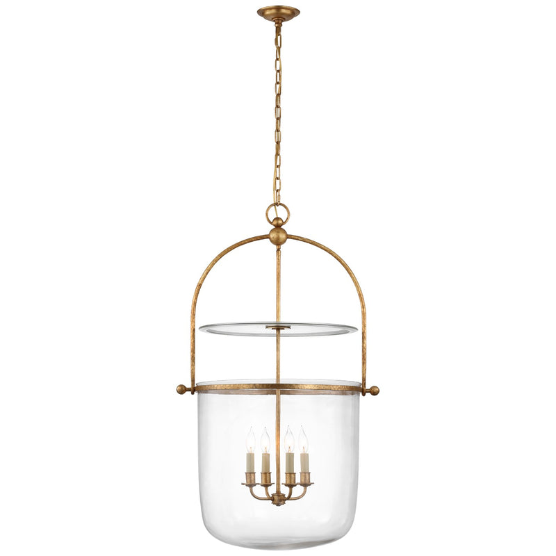 Visual Comfort Signature CHC 2271GI-CG Four Light Lantern, Gilded Iron