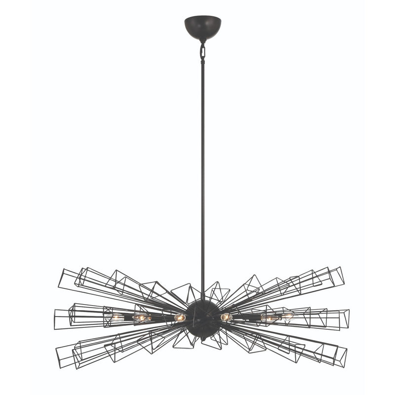 Eurofase 46761-019 Ten Light Chandelier, Black