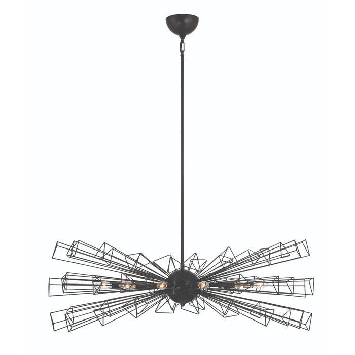 Eurofase 46761-019 Ten Light Chandelier, Black