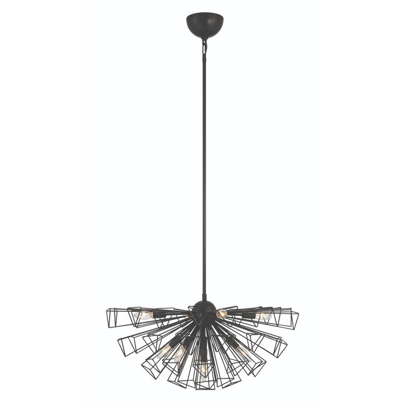 Eurofase 46762-016 Nine Light Chandelier, Black