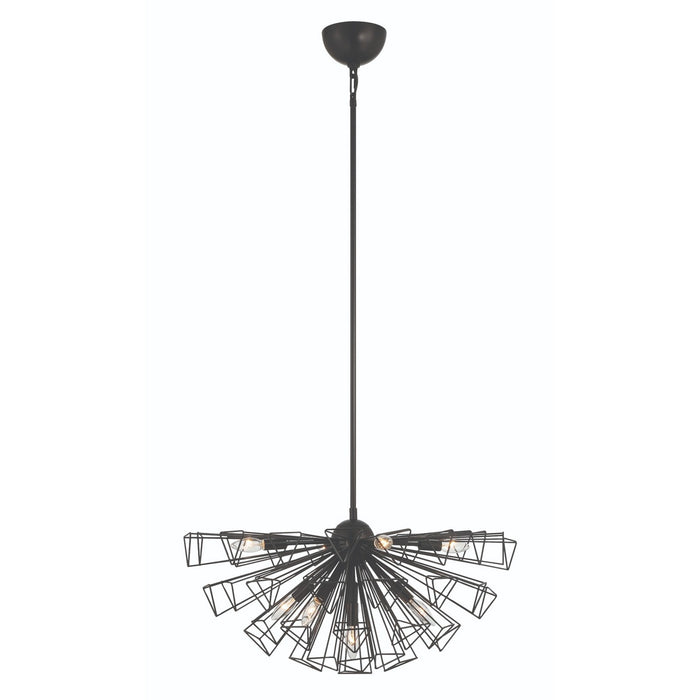 Eurofase 46762-016 Nine Light Chandelier, Black