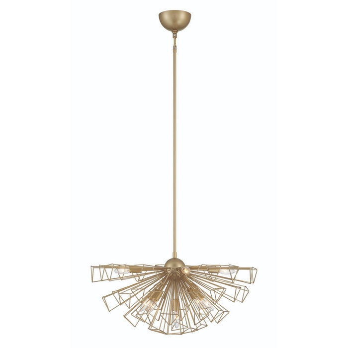 Eurofase 46762-023 Nine Light Semi-Flush Mount, Gold