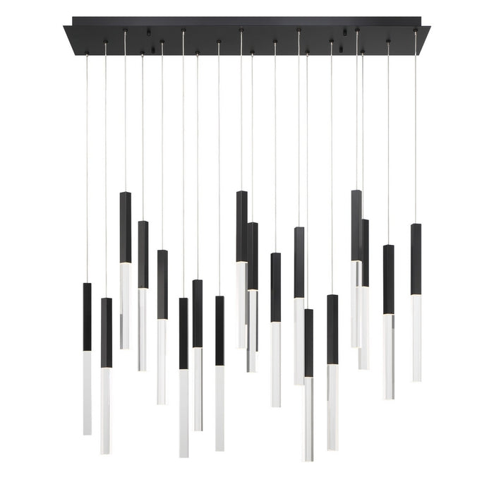 Eurofase 46771-018 LED Chandelier, Black
