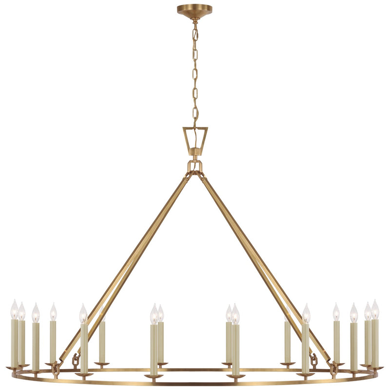 Visual Comfort Signature CHC 5275AB LED Chandelier, Antique-Burnished Brass