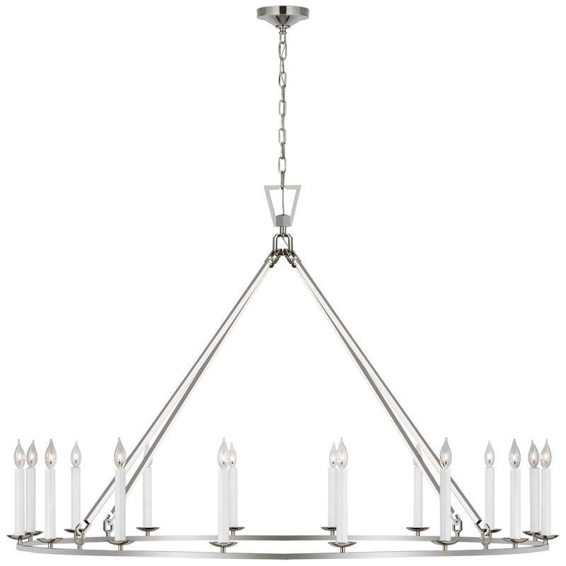 Visual Comfort Signature CHC 5275PN LED Chandelier, Polished Nickel