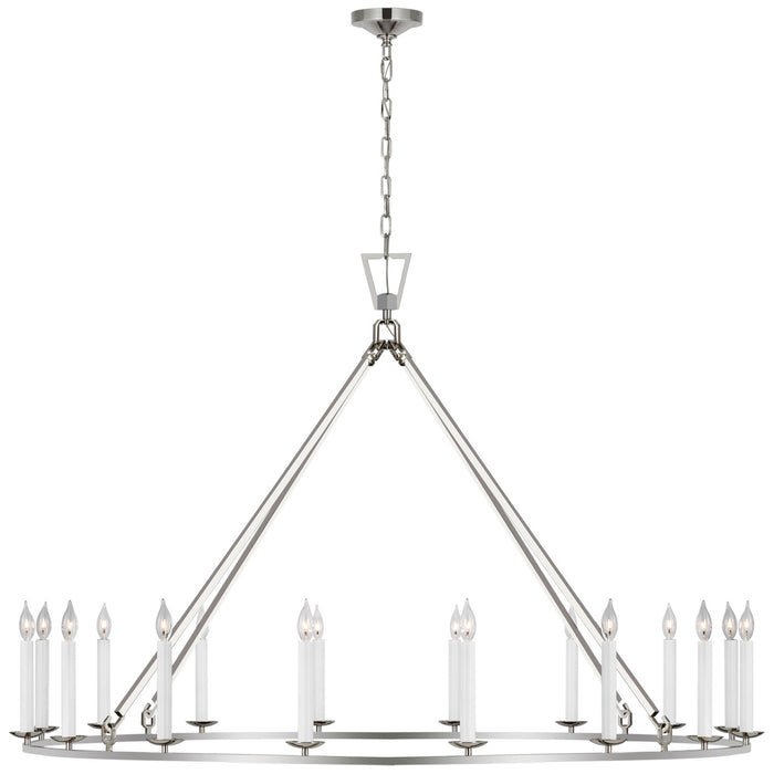 Visual Comfort Signature CHC 5275PN LED Chandelier, Polished Nickel