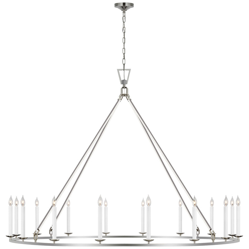 Visual Comfort Signature CHC 5276PN LED Chandelier, Polished Nickel