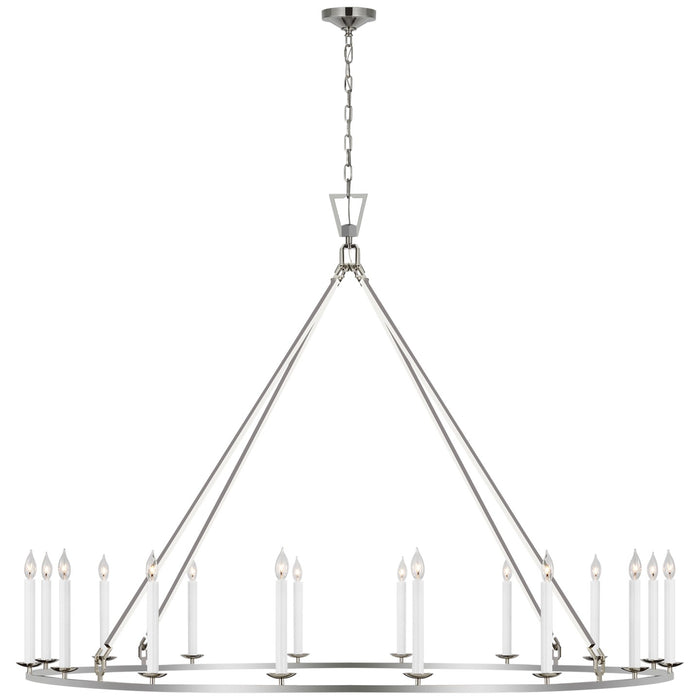 Visual Comfort Signature CHC 5276PN LED Chandelier, Polished Nickel