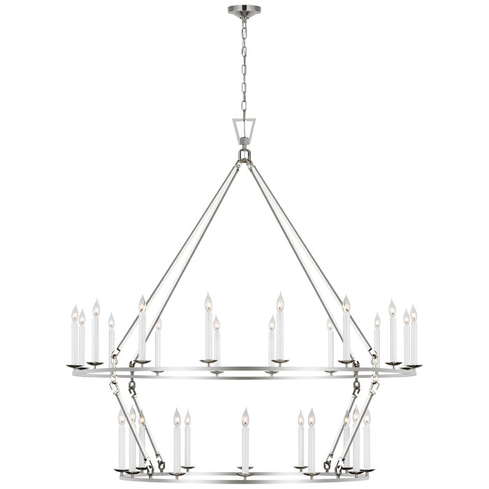 Visual Comfort Signature CHC 5277PN LED Chandelier, Polished Nickel