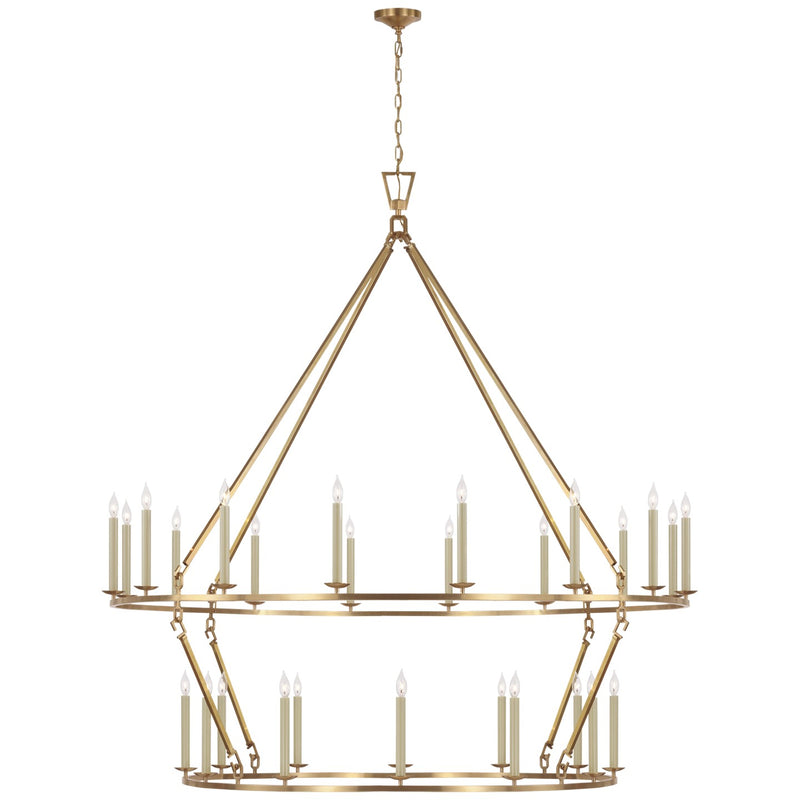 Visual Comfort Signature CHC 5278AB LED Chandelier, Antique-Burnished Brass