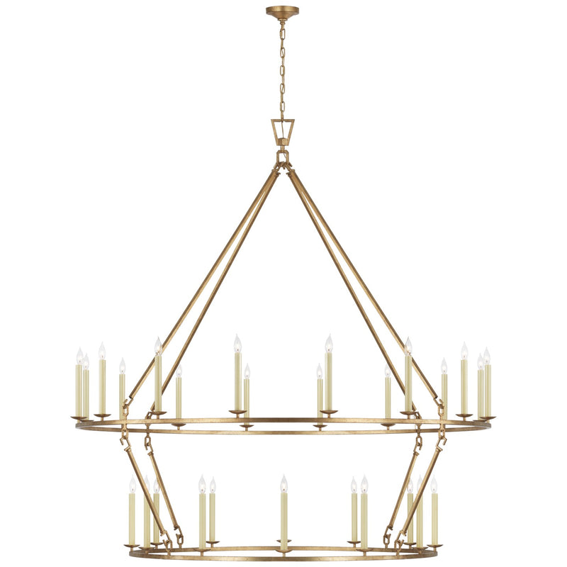 Visual Comfort Signature CHC 5278GI LED Chandelier, Gilded Iron