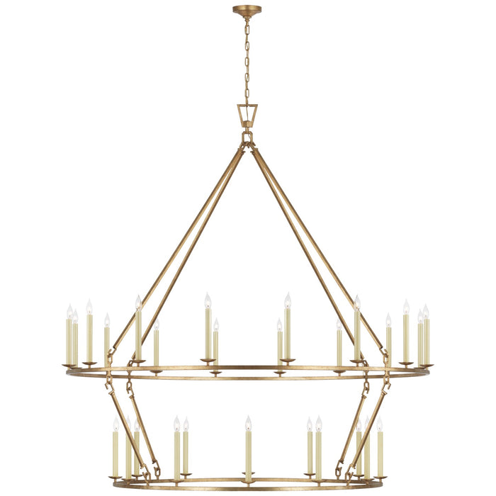 Visual Comfort Signature CHC 5278GI LED Chandelier, Gilded Iron
