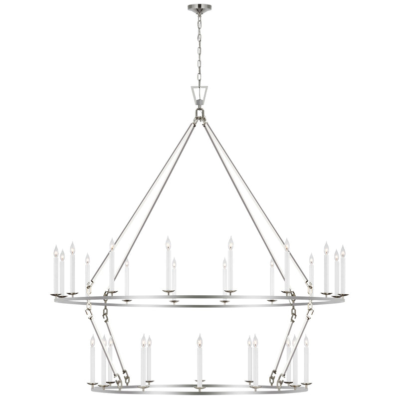 Visual Comfort Signature CHC 5278PN LED Chandelier, Polished Nickel
