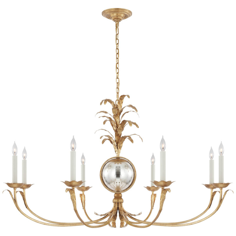 Visual Comfort Signature CHC 5372GI LED Chandelier, Gilded Iron