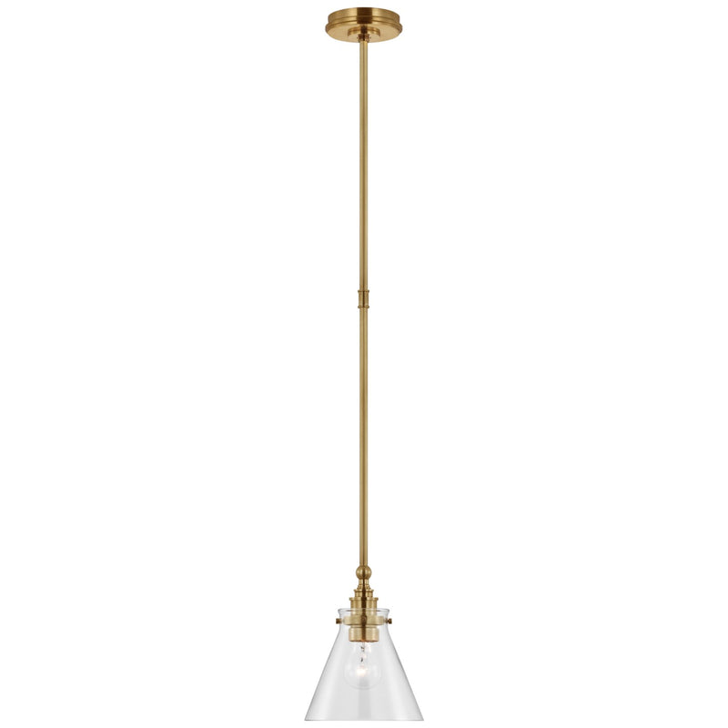 Visual Comfort Signature CHC 5525AB-CG LED Pendant, Antique-Burnished Brass