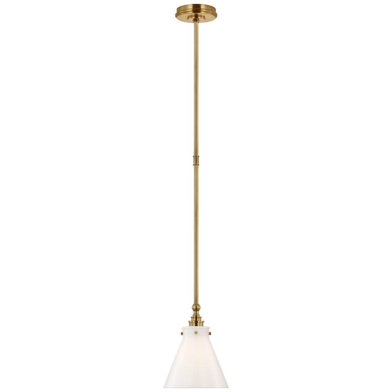 Visual Comfort Signature CHC 5525AB-WG LED Pendant, Antique-Burnished Brass