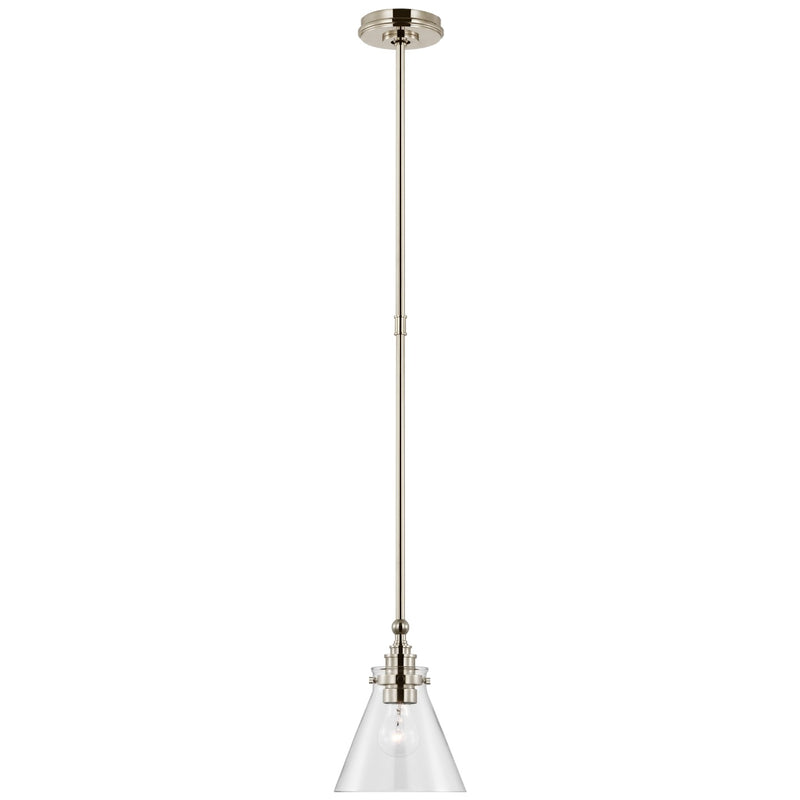 Visual Comfort Signature CHC 5525PN-CG LED Pendant, Polished Nickel