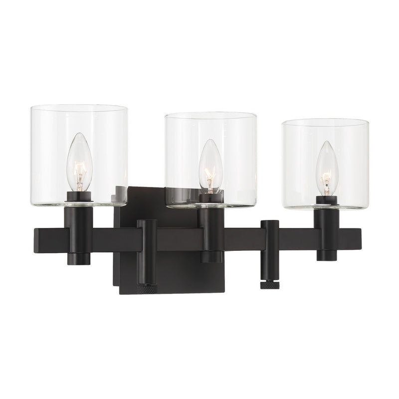 Eurofase 46812-018 Three Light Wall Mount, Black
