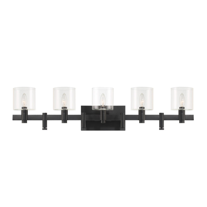 Eurofase 46813-015 Five Light Wall Mount, Black