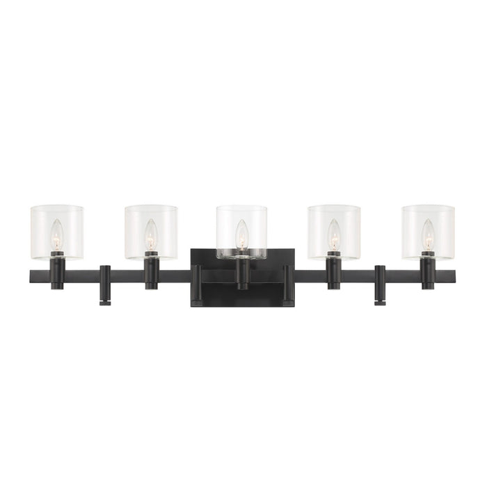 Eurofase 46813-015 Five Light Wall Mount, Black