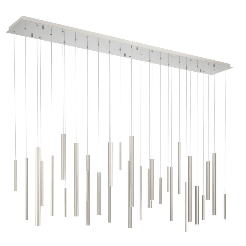 Eurofase 46814-036 LED Chandelier, Satin Nickel