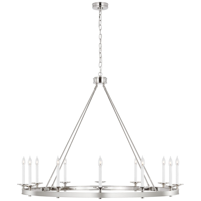 Visual Comfort Signature CHC 5614PN LED Chandelier, Polished Nickel