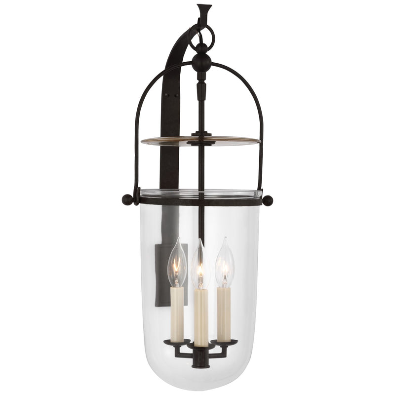Visual Comfort Signature CHD 2270AI-CG Three Light Wall Mount, Aged Iron