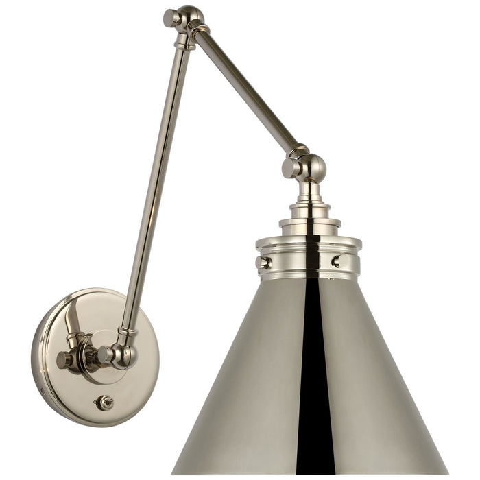 Visual Comfort Signature CHD 2526PN LED Wall Sconce, Polished Nickel