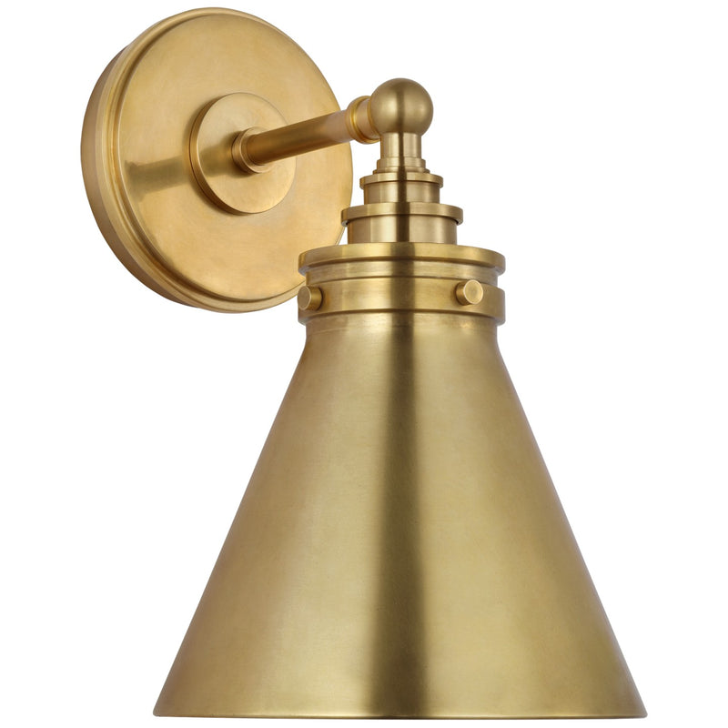 Visual Comfort Signature CHD 2527AB LED Wall Sconce, Antique-Burnished Brass
