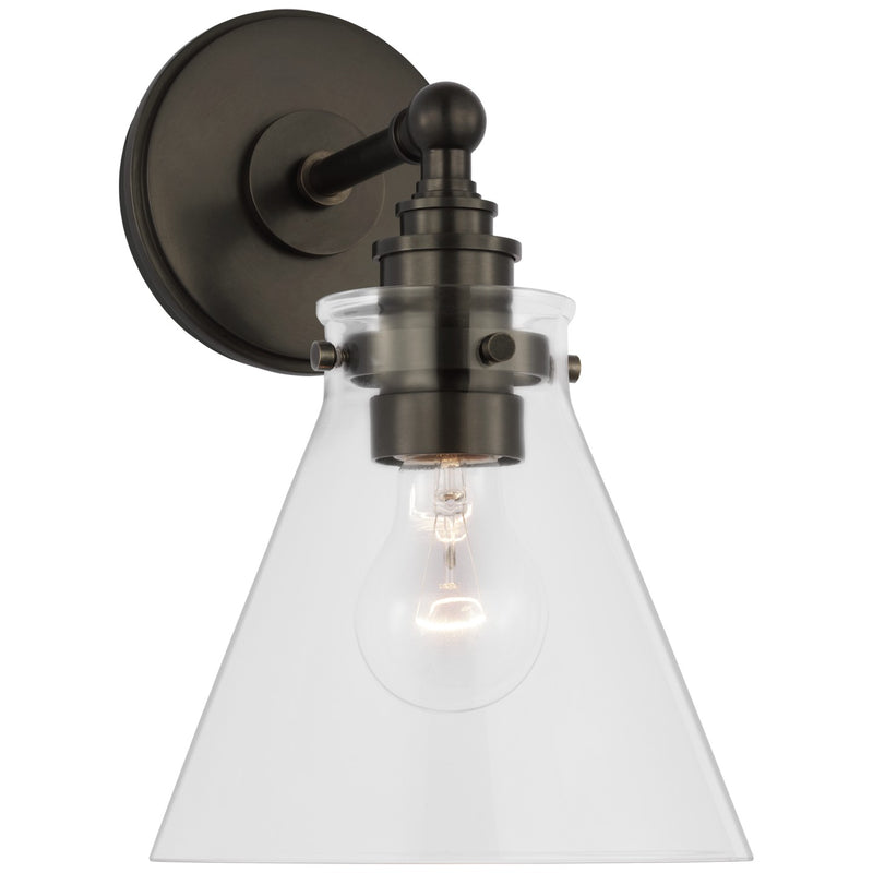 Visual Comfort Signature CHD 2527BZ-CG LED Wall Sconce, Bronze