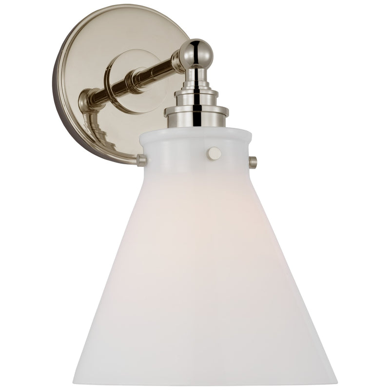 Visual Comfort Signature CHD 2527PN-WG LED Wall Sconce, Polished Nickel